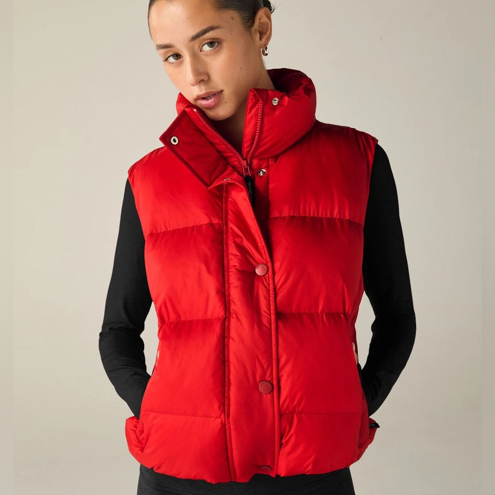 Beyond Yoga Red Puffer Vest - Size S